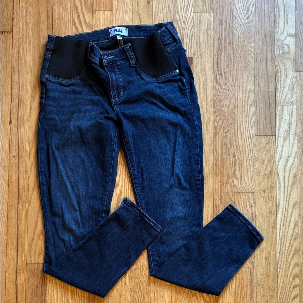 PAIGE Dark Blue Maternity Jeans Size 30
